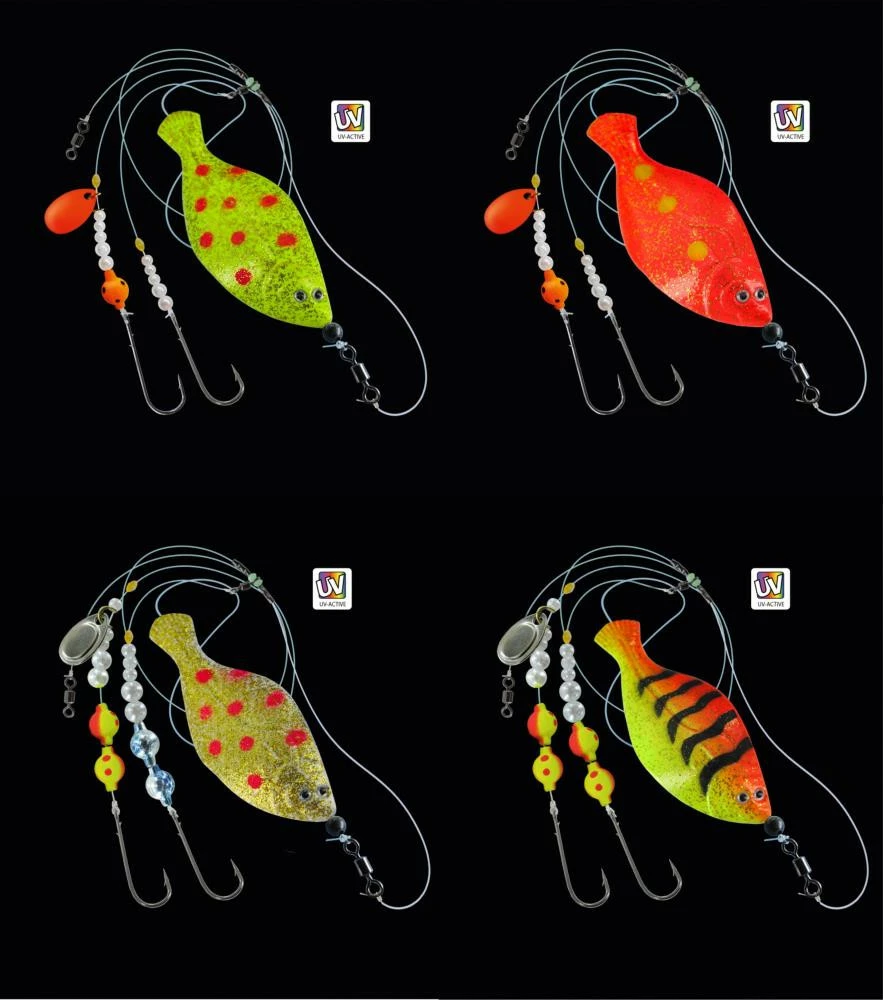 DEGA UV-aktiver Inline Buttlöffel In Schollenform 60g 4 DEGA UV-aktiver Inline Buttlöffel In Schollenform 60g – Bild 2