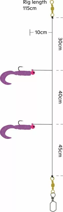 Kinetic Sabiki Loaded Twister UV 2/0 - Vorfach -Pilker Verkäufe F126 215 043 4 767192 1280x1280