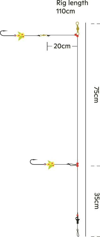 Kinetic Sabiki Tournament Surf Spin&Turn Rig 5 Kinetic Sabiki Tournament Surf Spin&Turn Rig – Bild 3