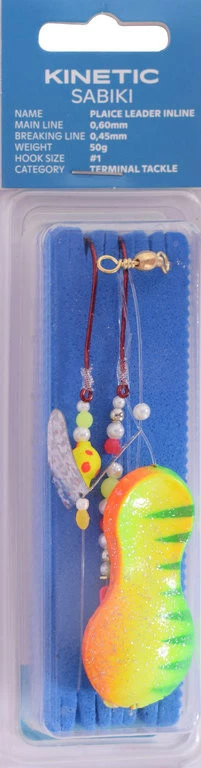 Kinetic Sabiki Plaice Leader Inline Rig - Buttlöffel