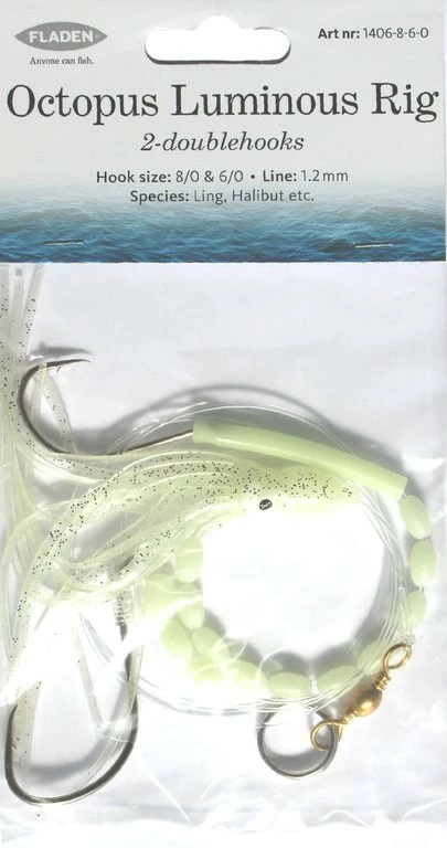 Fladen Fishing AB FLADEN Heilbutt/Leng-Vorfach - Octopus Luminous Rig 5 Fladen Fishing AB FLADEN Heilbutt/Leng-Vorfach - Octopus Luminous Rig – Bild 3