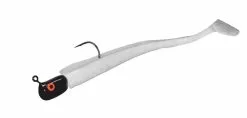 Hogy Paddle Shaker Tail 23cm Mit VMC Jig Head Bone