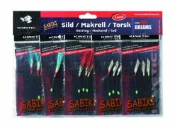 Kinetic Sabiki Rigs - 5er-Set - Dorsch-Makrele-Seelachs