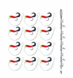 Mustad Fastach System Cod Red-Black - Set