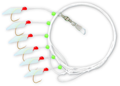 Zebco Heringsvorfach Mit Fischhaut Und 6 Haken Der Größe 7