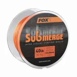 Fox Submerge High Visual Sinking Braid Bright Orange Ø0,20mm 40lb 600m