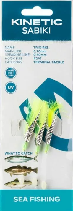Kinetic Sabiki TRIO Rig - Vorfach -Pilker Verkäufe f111 127 x1 1280x1280