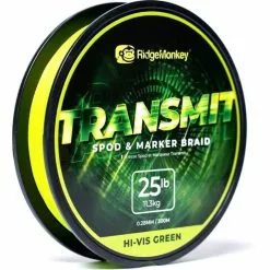 Ridge Monkey Transmit Spod & Marker Braid 0,28 Mm 25 Lbs 300 Meter Hi-Vis Grün
