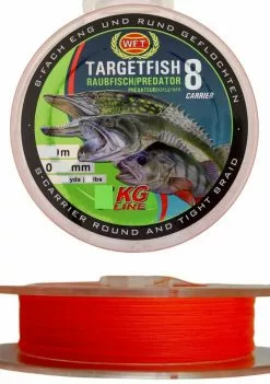 WFT Targetfish 8 Raubfisch 0,15 Mm 10 Kg 150 Meter Orange